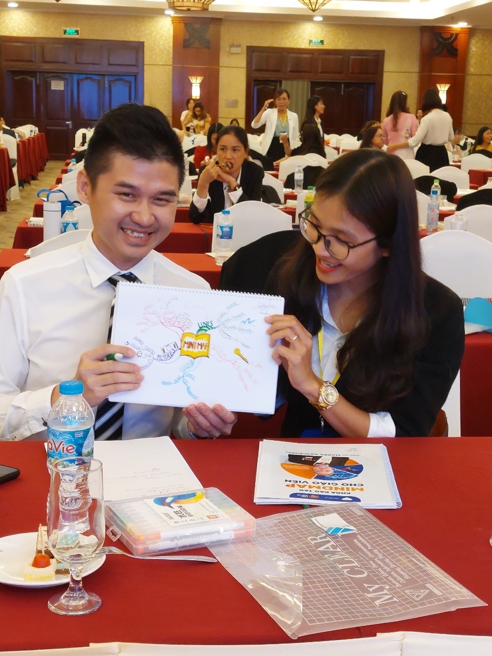 Ngân Nguyễn tại một khoá đào tạo Mindmap cho giáo viên